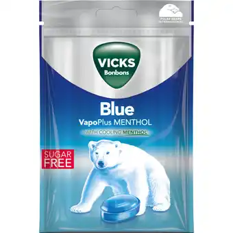 Albert Heijn Vicks blue menthol keelpastilles suikervrij aanbieding