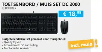 Informatique Toetsenbord/Muis Set Dc 2000 aanbieding