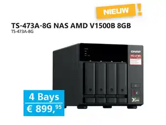 Informatique Ts-473a-8g Nas Amd V1500b 8gb 4 Bays aanbieding