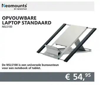 Informatique Neomounts Opvouwbare Laptop Standaard aanbieding