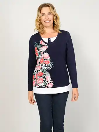 Klingel Sweatshirt in modieuze 2-in-1-look paola marine aanbieding