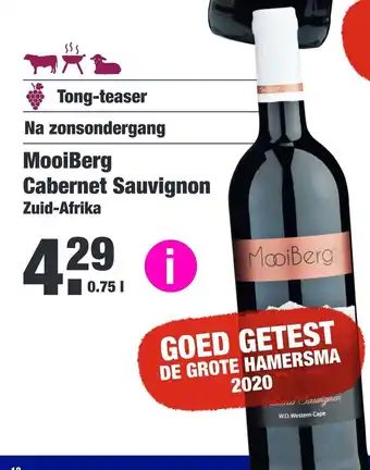 ALDI MooiBerg cabernet sauvignon 750ml aanbieding