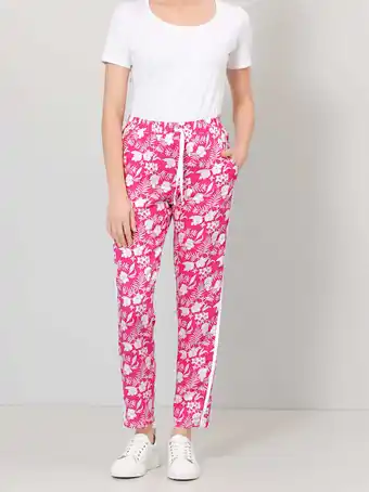 Klingel Broek met bloemenprint dress in neonpink aanbieding