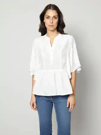 Klingel Blouse van zuiver katoen amy vermont wit aanbieding