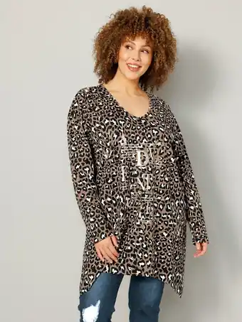 Klingel Shirt met animalprint miamoda bruin/zwart/goudkleur aanbieding