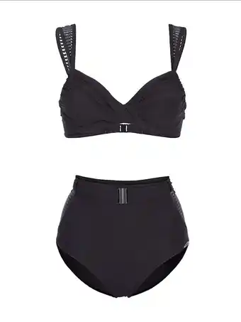 Klingel Bikini met transparante inzetten bij de bandjes sunflair zwart aanbieding