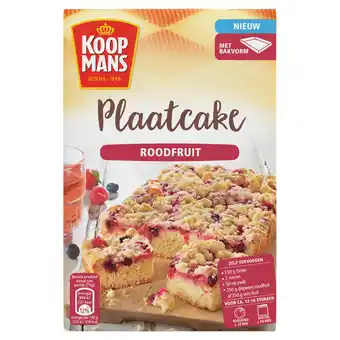 Jumbo Koopmans plaatcake roodfruit bakmix 450g aanbieding