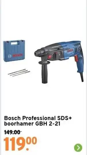 GAMMA Bosch professional sds+ boorhamer gbh 2-21 aanbieding