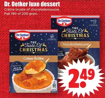 Dirk Dr. Oetker luxe dessert aanbieding