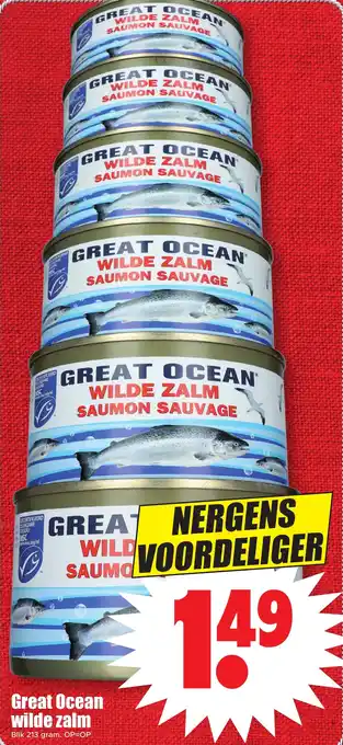 Dirk Great Ocean wilde zalm 213g aanbieding