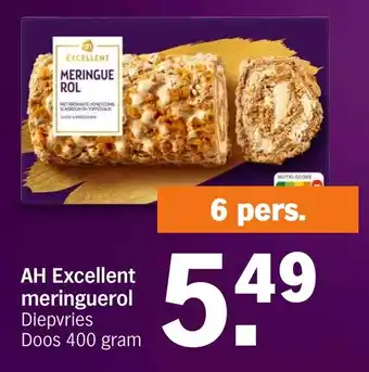 Albert Heijn AH Excellent meringuerol 400g aanbieding