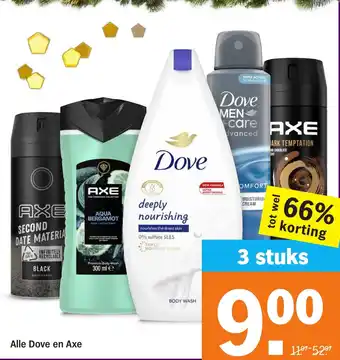 Albert Heijn Alle Dove en Axe aanbieding