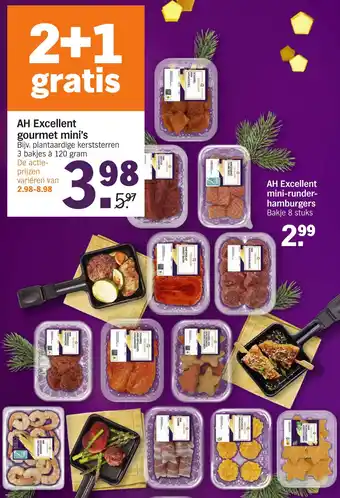 Albert Heijn AH Excellent gourmet mini's aanbieding