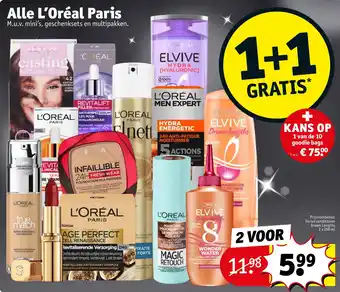 Kruidvat Alle L'Oréal Paris aanbieding