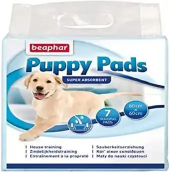 Amazon Beaphar 12637 puppy pads, hygiënische documenten voor puppy's, 60 x 60 cm aanbieding