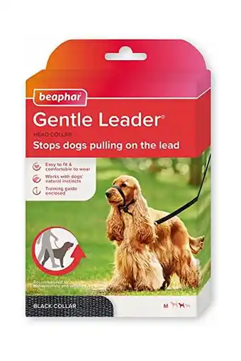 Amazon Beaphar - gentle leader - m - zwart - 1 stuk aanbieding