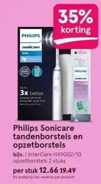 Etos Philips Sonicare tandenborstels en opzetborstels aanbieding