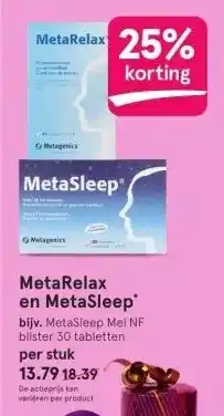 Etos MetaRelax en MetaSleep' aanbieding