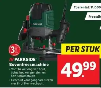 Lidl Iii parkside bovenfreesmachine aanbieding