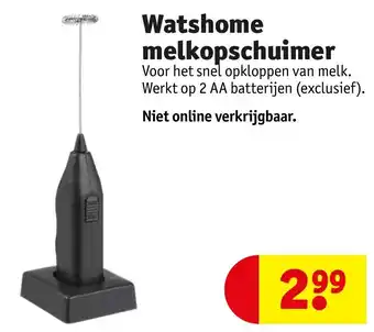 Kruidvat Watshome melkopschuimer aanbieding