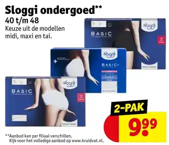 Kruidvat Sloggi ondergoed aanbieding