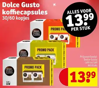 Kruidvat Dolce Gusto koffiecapsules 30/60 kopjes aanbieding