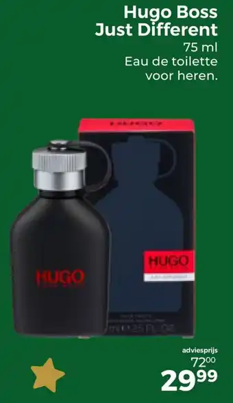 Trekpleister Hugo Boss Just Different 75 ml aanbieding