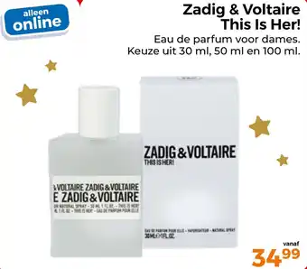 Trekpleister Zadig & Voltaire This Is Her! aanbieding