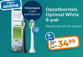 Trekpleister Opzetborstels Optimal White 8-pak aanbieding