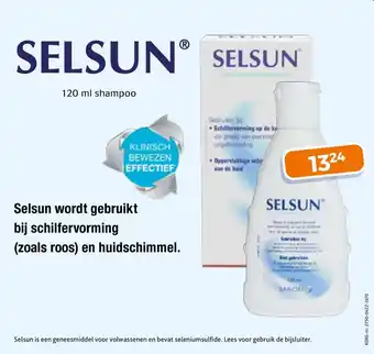 Trekpleister SELSUN 120 ml shampoo aanbieding