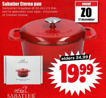 Dirk Sabatier Eterno pan aanbieding