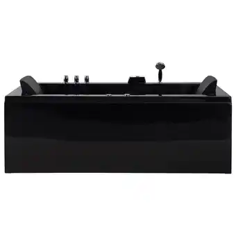 Beliani Whirlpool led zwart 183 x 90 cm linkszijdig varadero aanbieding