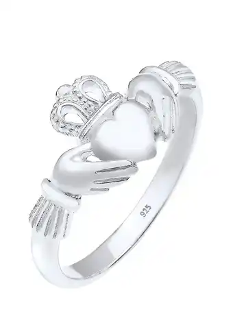 Douglas Elli elli ring dames claddagh hart kroon in 925 sterling zilver aanbieding