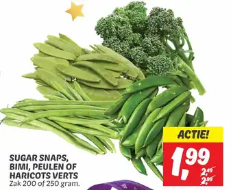 Dekamarkt SUGAR SNAPS, BIMI, PEULEN OF HARICOTS VERTS aanbieding