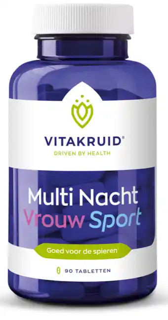 De Online Drogist Vitakruid Multi Nacht Vrouw Sport Tabletten aanbieding