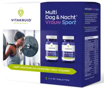 De Online Drogist Vitakruid Multi Dag & Nacht Vrouw Sport Tabletten aanbieding