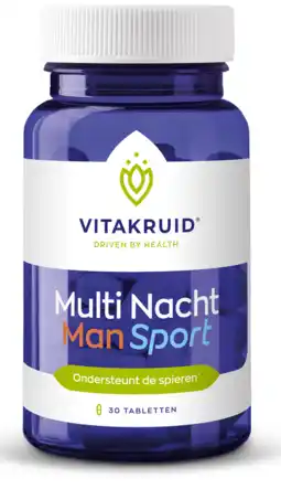 De Online Drogist Vitakruid Multi Nacht Man Sport Tabletten aanbieding