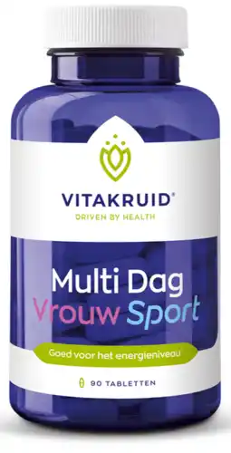 De Online Drogist Vitakruid Multi Dag Vrouw Sport aanbieding