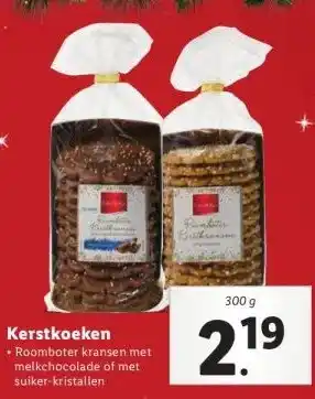 Lidl Kerstkoeken aanbieding