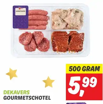 Dekamarkt GOURMETSCHOTEL 500g aanbieding