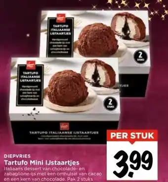 Vomar Voordeelmarkt Tartufo mini ijstaartjes aanbieding