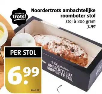 Poiesz Noordertrots ambachtelijke roomboter stol 800g aanbieding