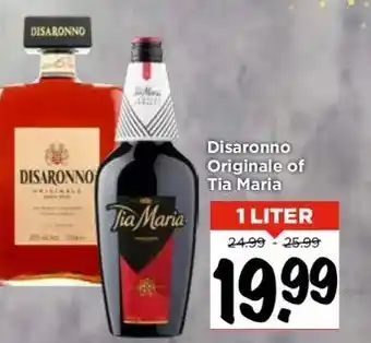 Vomar Voordeelmarkt Disaronno originale of tia maria aanbieding