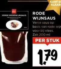 Vomar Voordeelmarkt Rode wijnsaus aanbieding