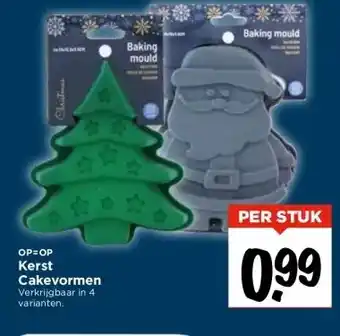 Vomar Voordeelmarkt Kerst cakevormen aanbieding