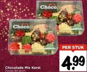 Vomar Voordeelmarkt Chocolade mix kerst doosje 180 gram. aanbieding