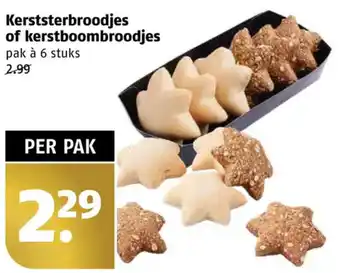 Poiesz Kerststerbroodjes of kerstboombroodjes aanbieding