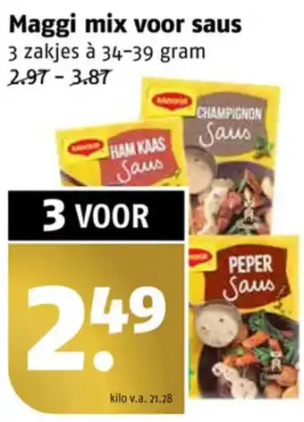 Poiesz Maggi mix voor saus aanbieding