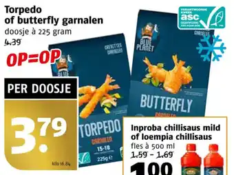 Poiesz Torpedo of butterfly garnalen aanbieding