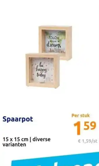 Action Spaarpot aanbieding